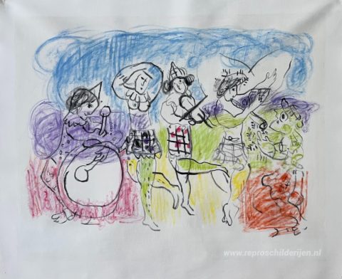 Schilderij in opdracht – foto van het voltooide schilderij