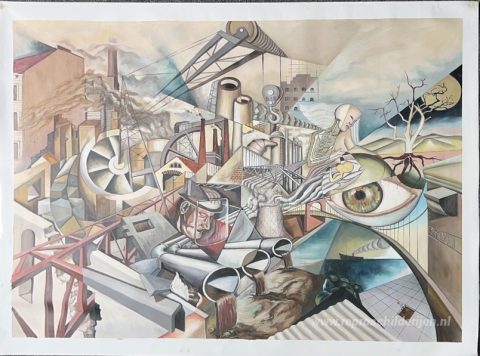 Schilderij in opdracht – foto van het voltooide schilderij