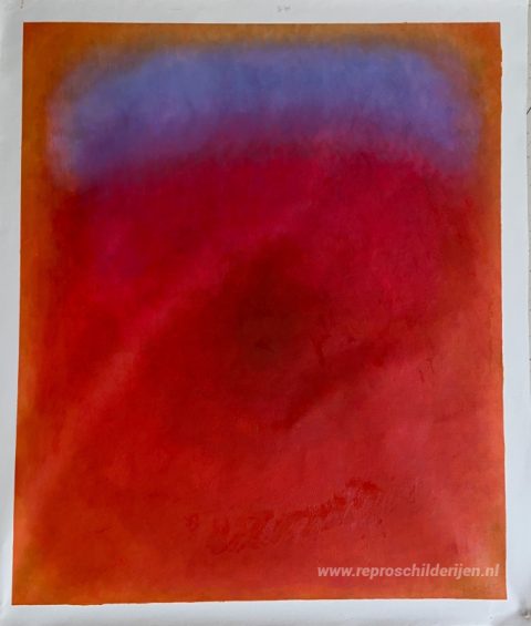 Donker licht rosé goud – met de hand geschilderde reproductie, foto van het voltooide schilderij