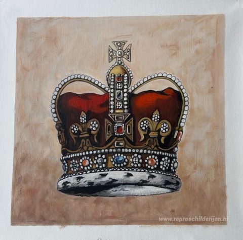 Schilderij in opdracht – foto van het voltooide schilderij