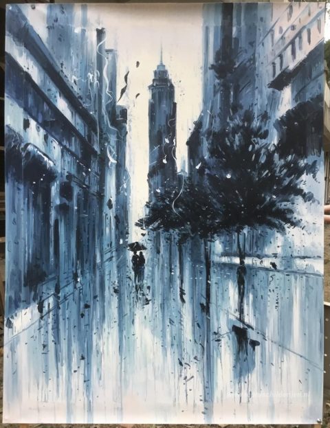 Schilderij in opdracht – foto van het voltooide schilderij
