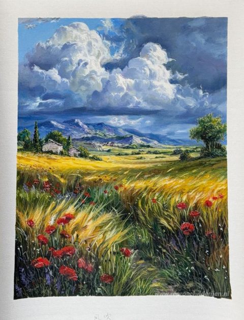 Schilderij in opdracht – foto van het voltooide schilderij