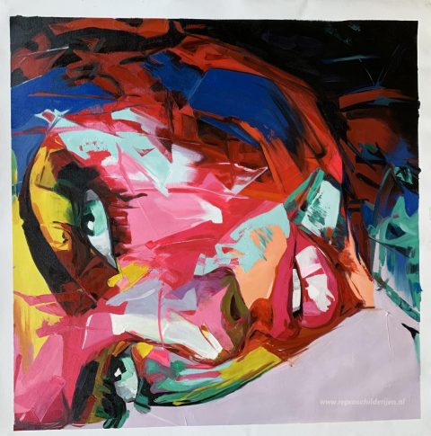 Schilderij in opdracht – foto van het voltooide schilderij