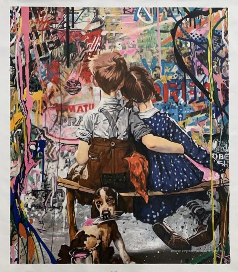 Schilderij in opdracht – foto van het voltooide schilderij