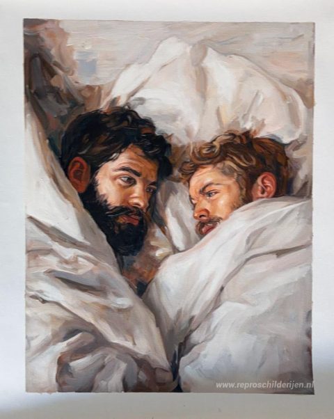 Schilderij in opdracht – foto van het voltooide schilderij