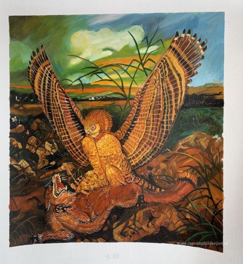 Schilderij in opdracht – foto van het voltooide schilderij