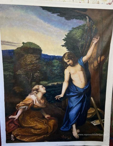 Noli Me Tangere – met de hand geschilderde reproductie, foto van het voltooide schilderij