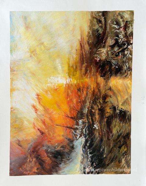 Schilderij in opdracht – foto van het voltooide schilderij
