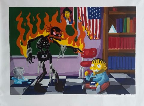Schilderij in opdracht – foto van het voltooide schilderij