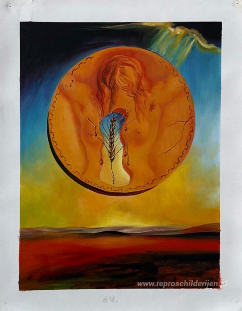 Vruchtbaarheid – met de hand geschilderde reproductie, foto van het voltooide schilderij