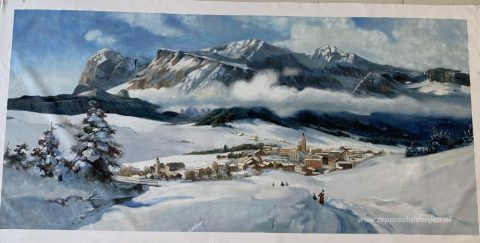 Schilderij in opdracht – foto van het voltooide schilderij
