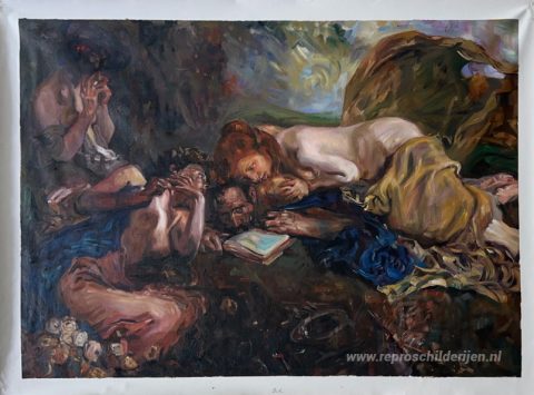 Schilderij in opdracht – foto van het voltooide schilderij