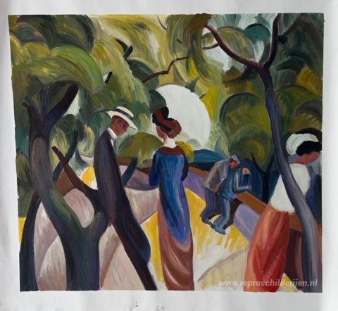 Schilderij in opdracht – foto van het voltooide schilderij