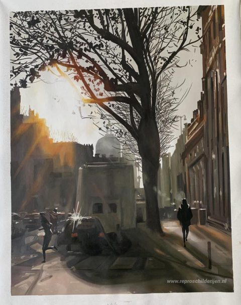 Schilderij in opdracht – foto van het voltooide schilderij