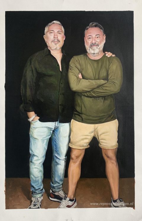 Schilderij in opdracht – foto van het voltooide schilderij