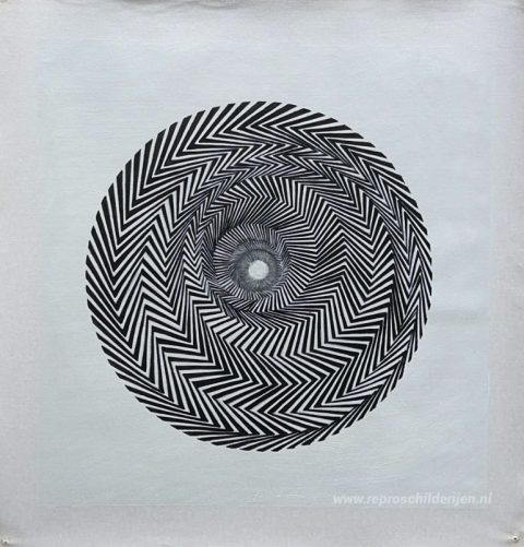 Blaas 1 – met de hand geschilderde reproductie, foto van het voltooide schilderij