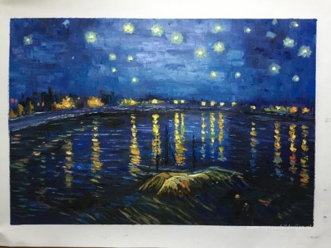 Schilderij in opdracht – foto van het voltooide schilderij
