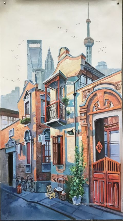 Schilderij in opdracht – foto van het voltooide schilderij