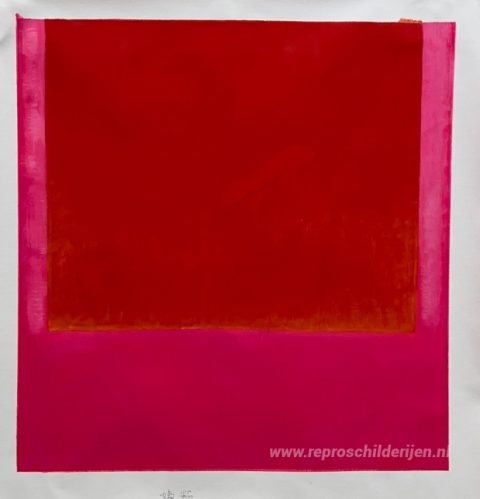 467/67 – met de hand geschilderde reproductie, foto van het voltooide schilderij