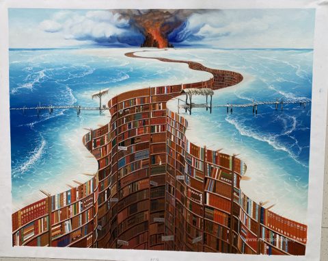 Schilderij in opdracht – foto van het voltooide schilderij