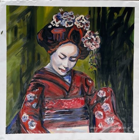 Schilderij in opdracht – foto van het voltooide schilderij