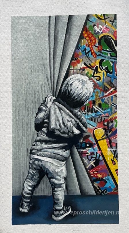 Schilderij in opdracht – foto van het voltooide schilderij