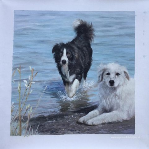 Schilderij in opdracht – foto van het voltooide schilderij