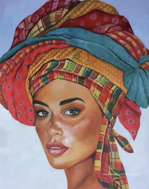Schilderij in opdracht – foto van het voltooide schilderij