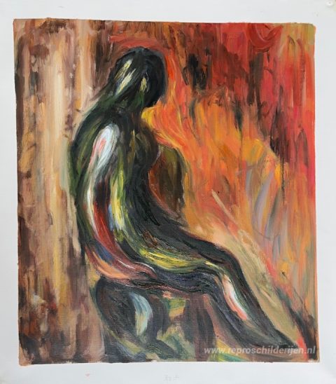 Schilderij in opdracht – foto van het voltooide schilderij