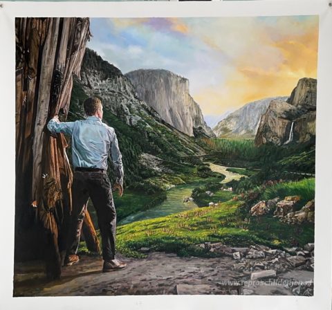 Schilderij in opdracht – foto van het voltooide schilderij