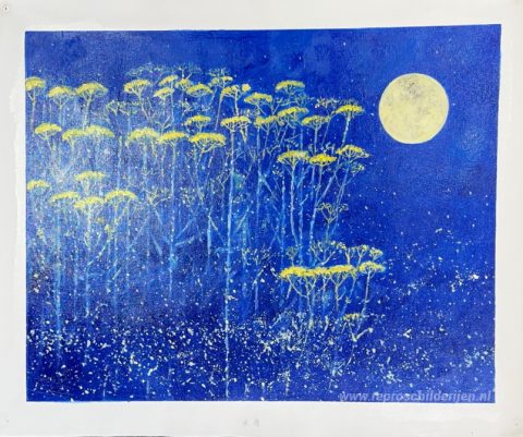 Schilderij in opdracht – foto van het voltooide schilderij