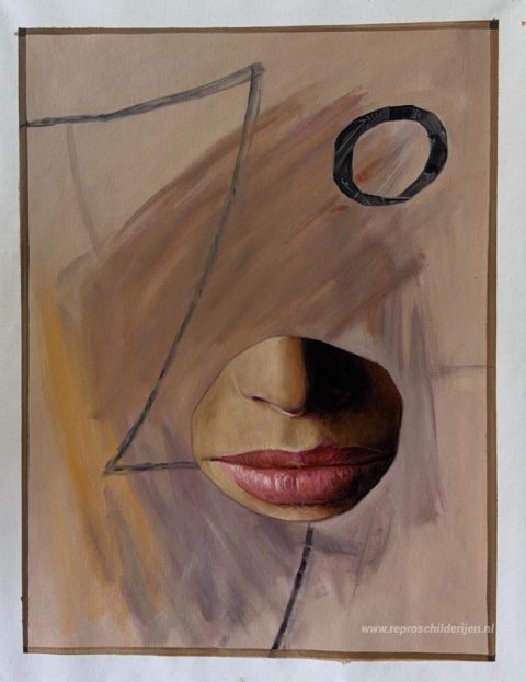 Schilderij in opdracht – foto van het voltooide schilderij