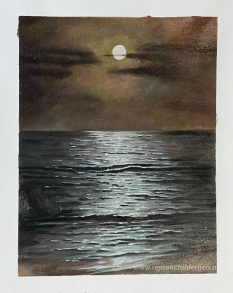 Schilderij in opdracht – foto van het voltooide schilderij