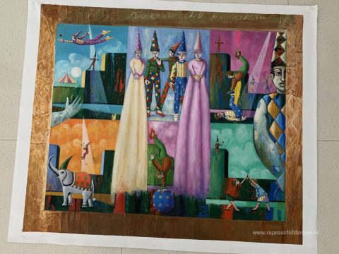 Schilderij in opdracht – foto van het voltooide schilderij
