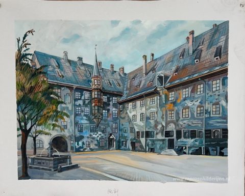 Schilderij in opdracht – foto van het voltooide schilderij