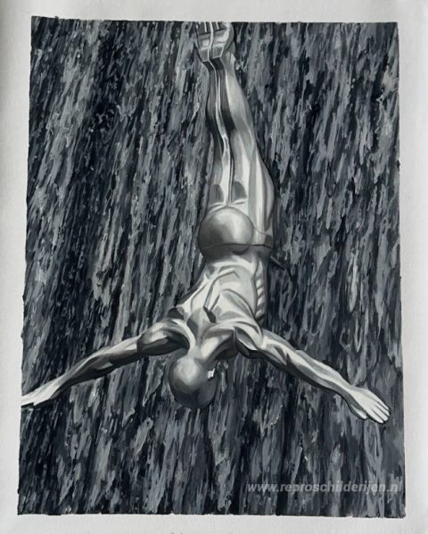 Schilderij in opdracht – foto van het voltooide schilderij