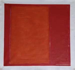 Oker en rood op rood