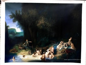 Diana Badend, met de verhalen van Actaeon en Callisto