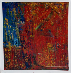 Zonder titel (geel, rood en blauw)