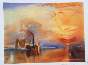 De ‘Fighting Temeraire’ trok naar haar laatste ligplaats om te w
