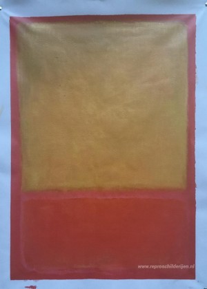 Oker en rood op rood