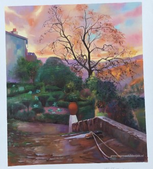 Tuin van Spaanse boerderij