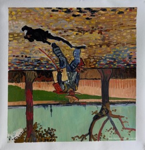 Zelfportret op weg naar Tarascon (De schilder op weg naar zijn w