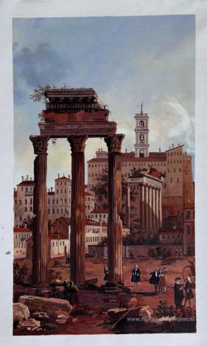 Rome: Ruïnes van het Forum, kijkend naar het Capitool