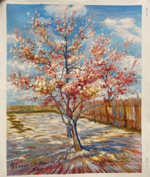 Perzikboom in bloei (ter nagedachtenis aan Mauve) 