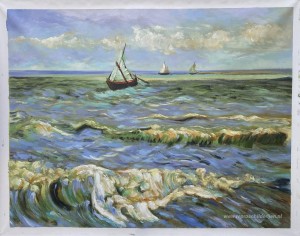 Zeegezicht in Saintes-Maries