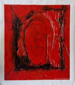 Rood kunststof