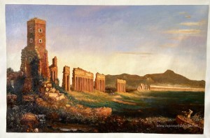 Aquaduct in de buurt van Rome
