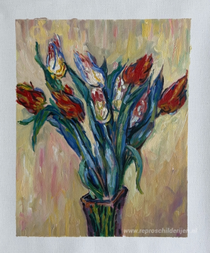 Vaas met tulpen