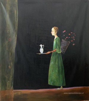 Meisje Met Bloemen